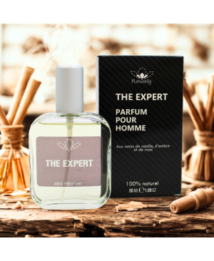 Parfum homme 100% naturel – Vanille, ambre  musc – 50 ml