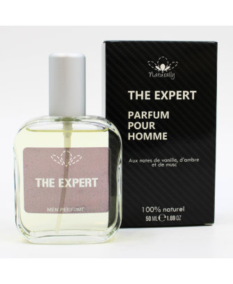 Parfum homme 100% naturel – Vanille, ambre  musc – 50 ml