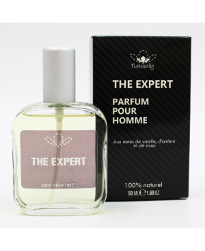 Parfum homme 100% naturel – Vanille, ambre  musc – 50 ml