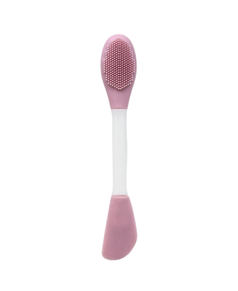 Spatule  brosse visage à double face rose