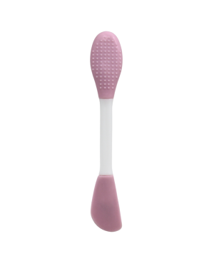 Spatule  brosse visage à double face rose