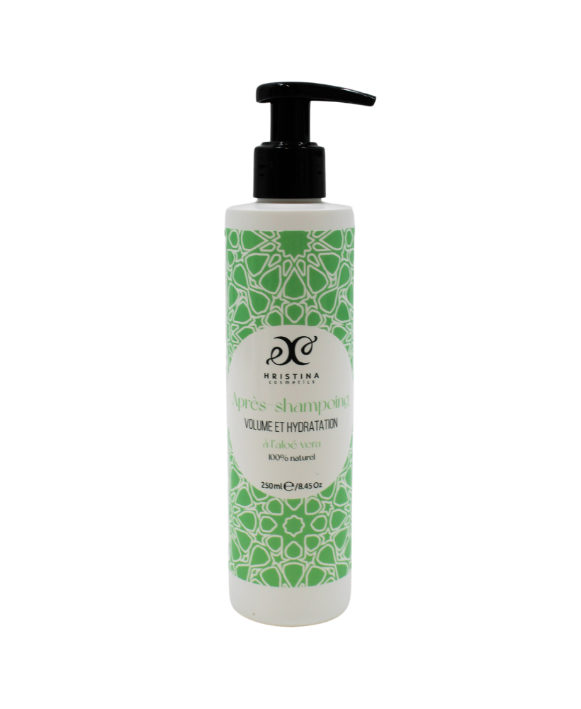 Après-shampoing volume et hydratation enrichi à l'aloe vera 100% naturel 250ml