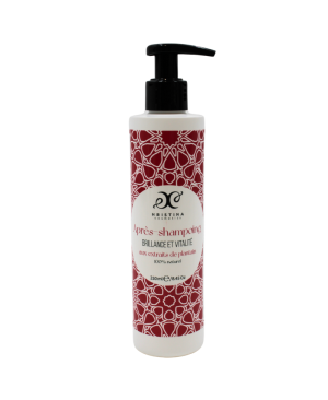 Après-shampoing brillance et vitalité enrichi en extrait de plantain 100% naturel 250ml
