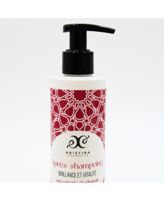 Après-shampoing brillance et vitalité enrichi en extrait de plantain 100% naturel 250ml