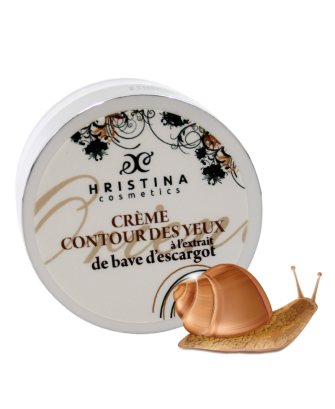 Crème contour des yeux à la bave d'escargot