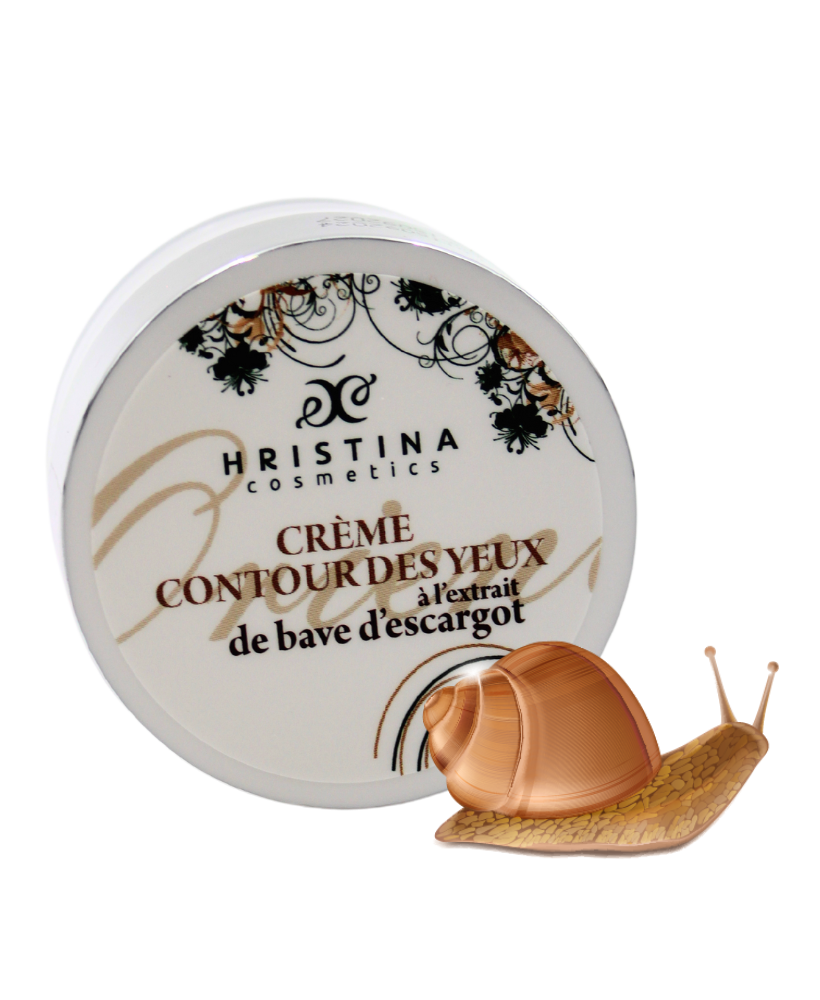 Crème contour des yeux à la bave d'escargot