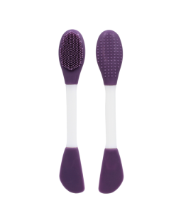 Spatule  brosse visage à double face violette