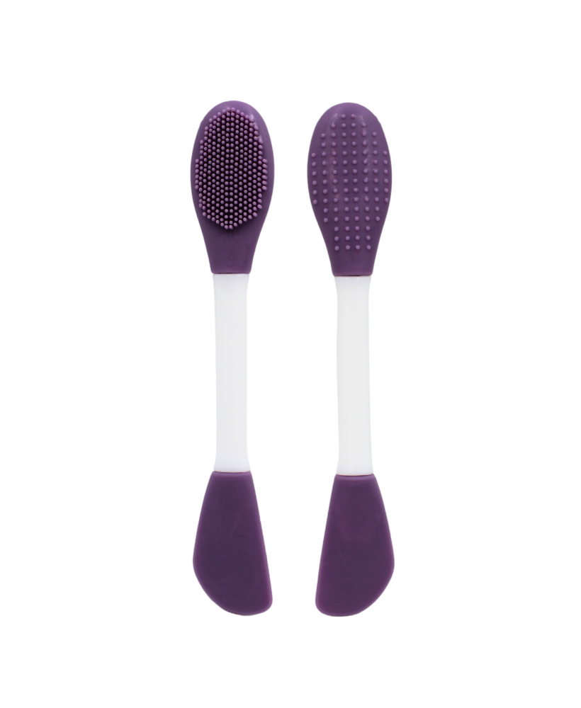 Spatule  brosse visage à double face violette