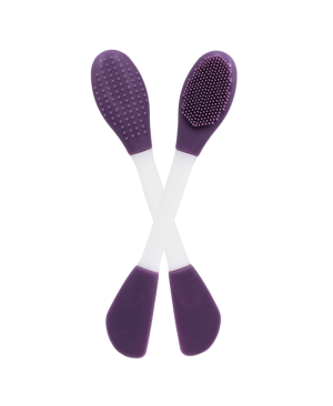 Spatule  brosse visage à double face violette