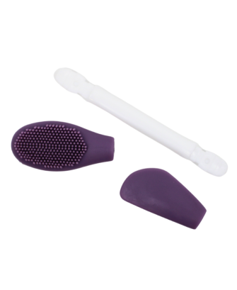 Spatule  brosse visage à double face violette