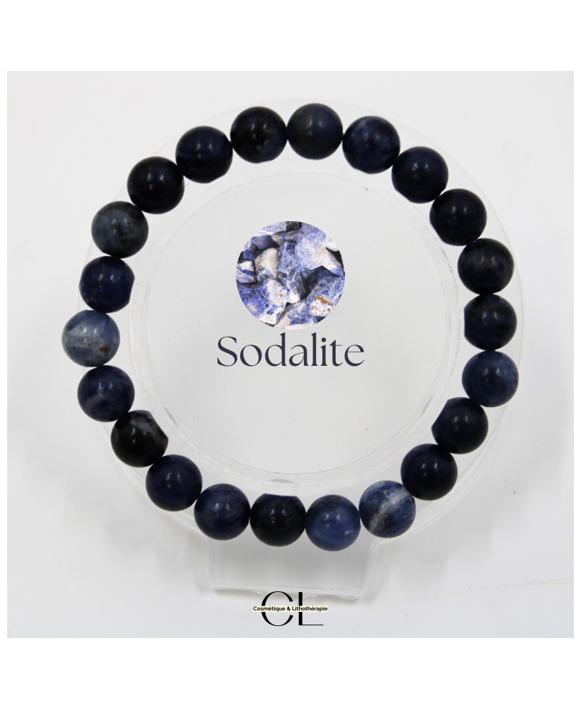 Bracelet en pierres naturelles Sodalite A 8-9mm