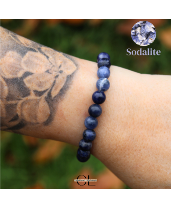 Bracelet en pierres naturelles Sodalite A 8-9mm