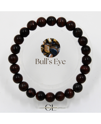 Bracelet en pierres naturelles Oeil de Taureau A 8mm