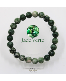 Bracelet en pierres naturelles Jade Verte AB 8mm