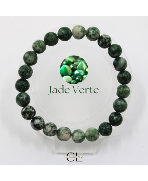 Bracelet en pierres naturelles Jade Verte AB 8mm
