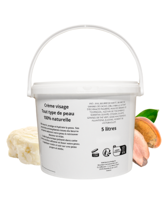 Crème visage tous types de peau - gros contenant 5 LITRES