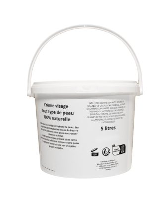 Crème visage tous types de peau - gros contenant 5 LITRES