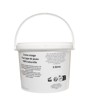 Crème visage tous types de peau - gros contenant 5 LITRES