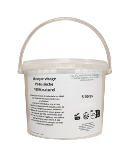 Masque visage peau sèche - gros contenant 5 LITRES