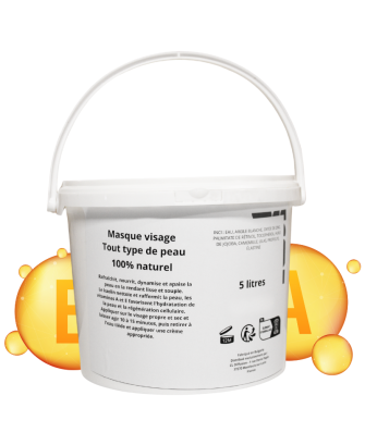 Masque visage tout type de peau - gros contenant 5 LITRES