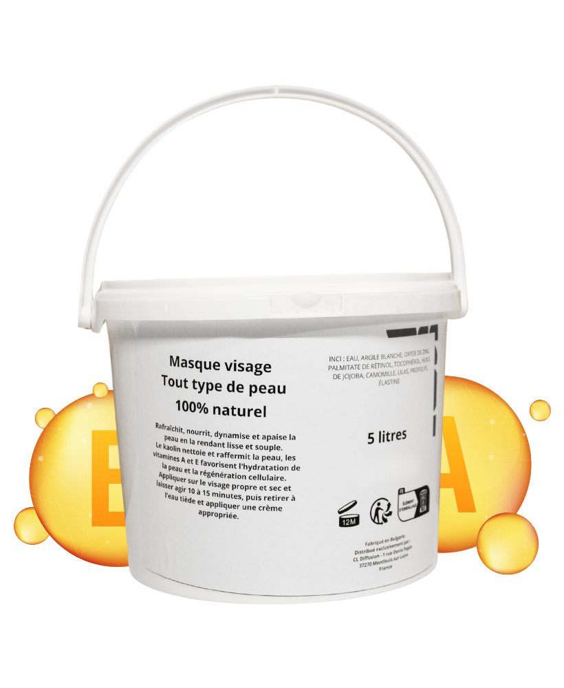 Masque visage tout type de peau - gros contenant 5 LITRES