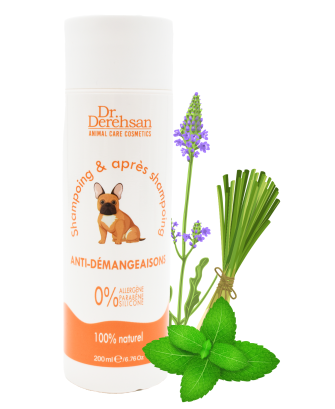Shampoing pour chien - ANTI-DÉMANGEAISONS 200ml