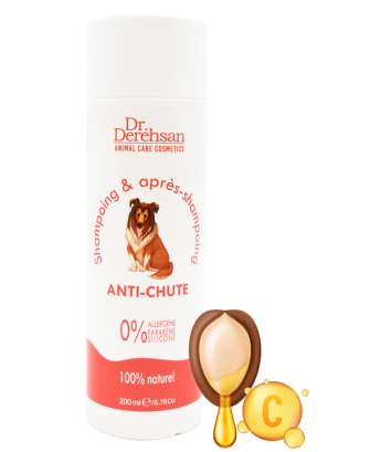 Shampoing pour chien - ANTI-CHUTE 200ml