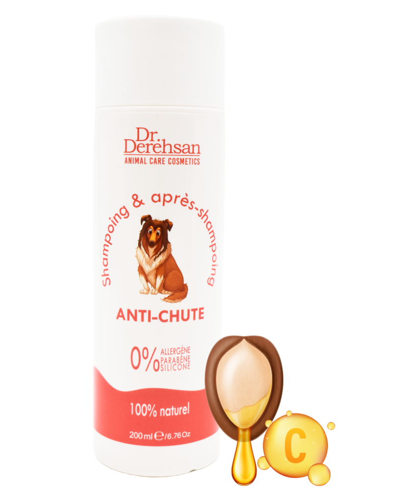 Shampoing pour chien - ANTI-CHUTE 200ml