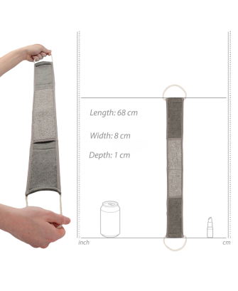 Sangle lave dos exfoliante en chanvre