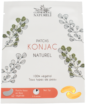 Patchs contours des yeux au Konjac - Curcuma