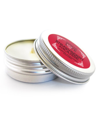 Mini Bougie de massage mousse fraise 100% naturelle 30ml
