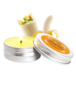 Mini Bougie de massage milkshake banane 100% naturelle 30ml