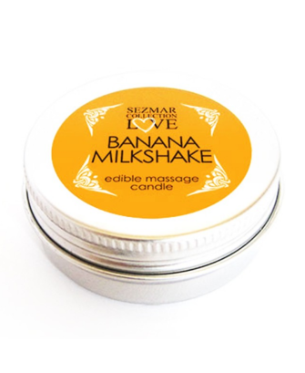 Mini Bougie de massage milkshake banane 100% naturelle 30ml