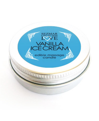Mini Bougie de massage glace vanille 100% naturelle 30ml