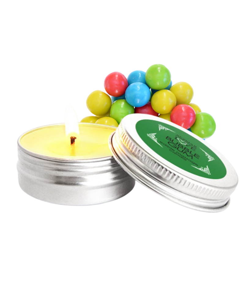Mini Bougie de massage Bubble Gum 100% naturelle 30ml