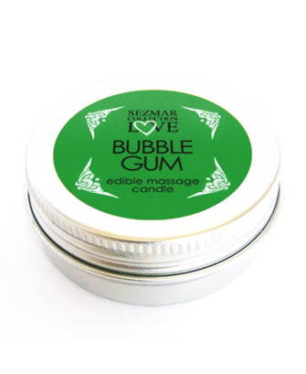 Mini Bougie de massage Bubble Gum 100% naturelle 30ml