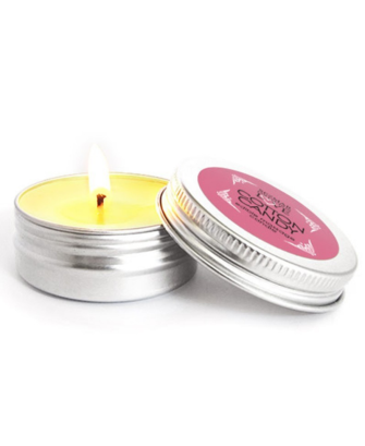 Mini Bougie de massage barbe à papa 100% naturelle 30 ml