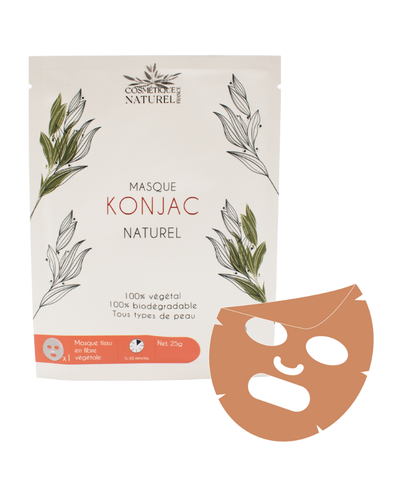 Masque konjac - Argile rouge