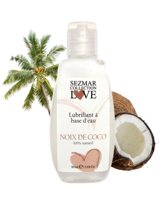 Lubrifiant à base d'eau 100% naturel Noix de coco 90 ml