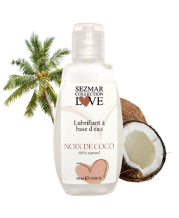 Lubrifiant à base d'eau 100% naturel Noix de coco 90 ml
