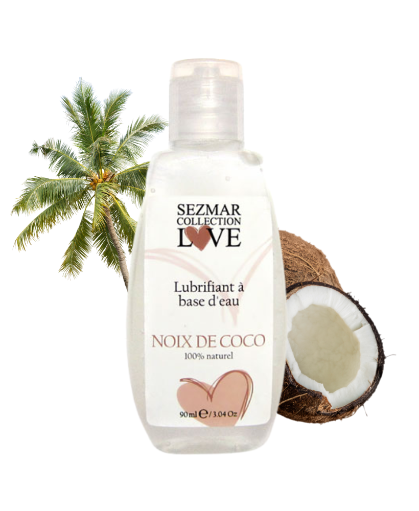 Lubrifiant à base d'eau 100% naturel Noix de coco 90 ml
