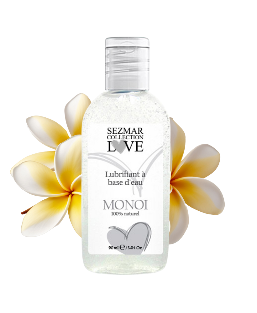 Lubrifiant à base d'eau 100% naturel Monoï 90 ml
