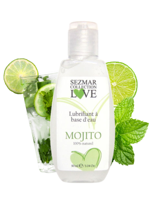 Lubrifiant à base d'eau 100% naturel Mojito 90 ml