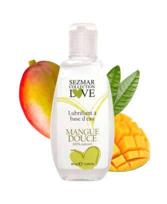 Lubrifiant à base d'eau 100% naturel Mangue 90 ml
