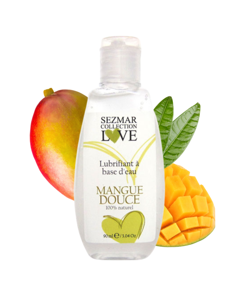 Lubrifiant à base d'eau 100% naturel Mangue 90 ml