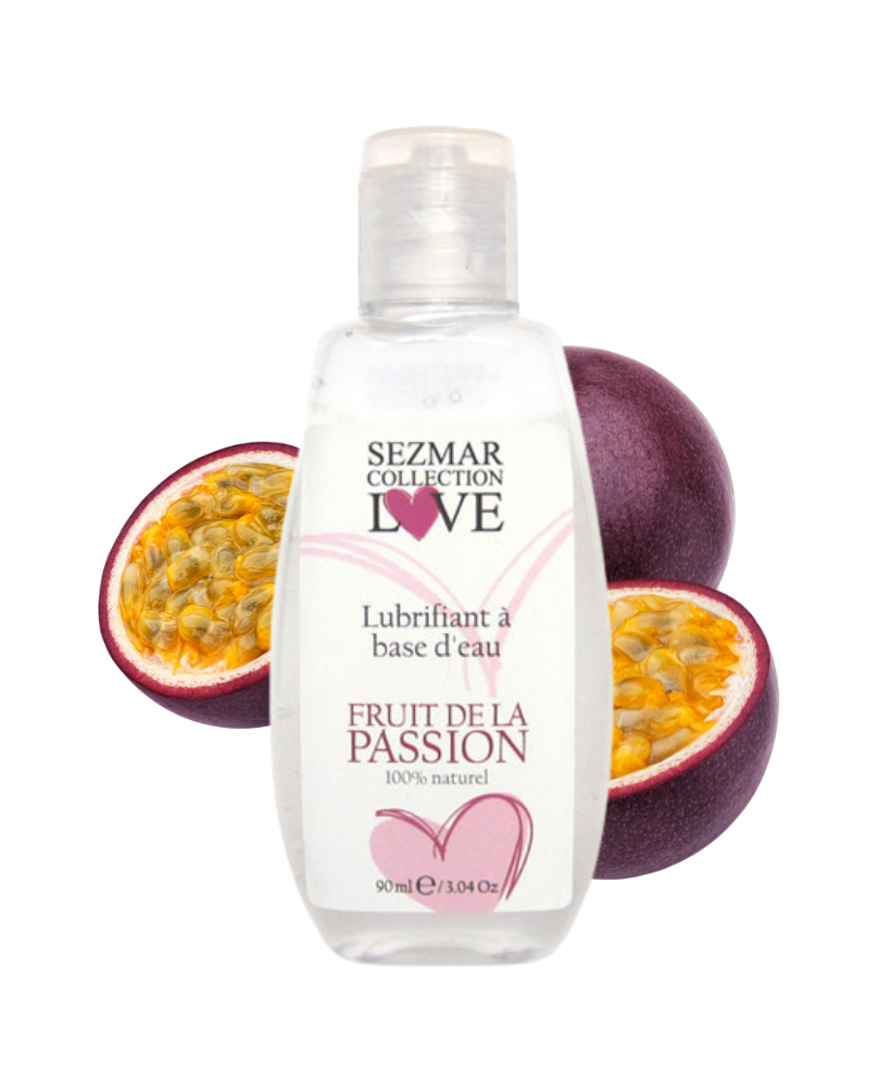 Lubrifiant à base d'eau 100% naturel Fruit de la passion 90 ml