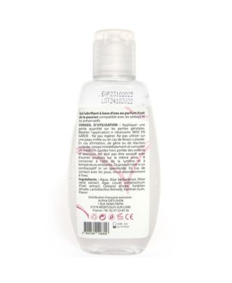 Lubrifiant à base d'eau 100% naturel Fruit de la passion 90 ml
