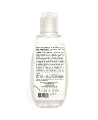 Lubrifiant à base d'eau 100% naturel Menthe poivrée 90 ml