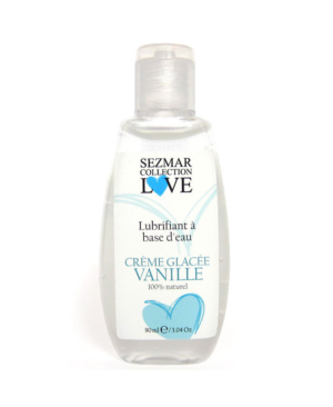 Lubrifiant à base d'eau 100% naturel Crème glacée vanille 90 ml