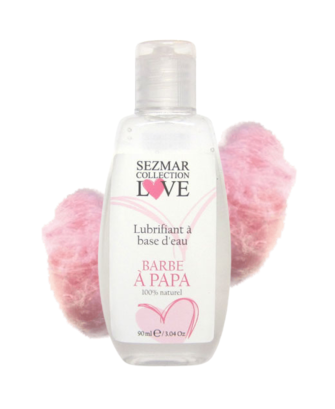Lubrifiant à base d'eau 100% naturel Barbe à Papa 90 ml